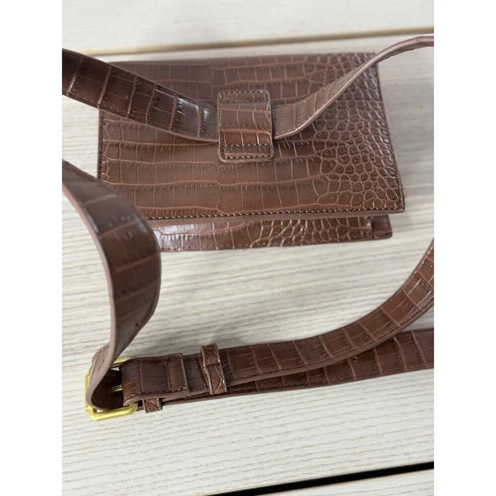 Fawn Design lock leather exterior mini bags brown bohemian